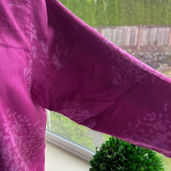 VINTAGE linen collarless light jacket M - Picture 4 of 7